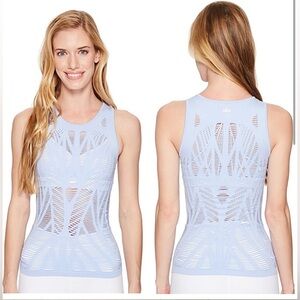 ALO Yoga vixen cutout seamless tank Color: Blue Size: L